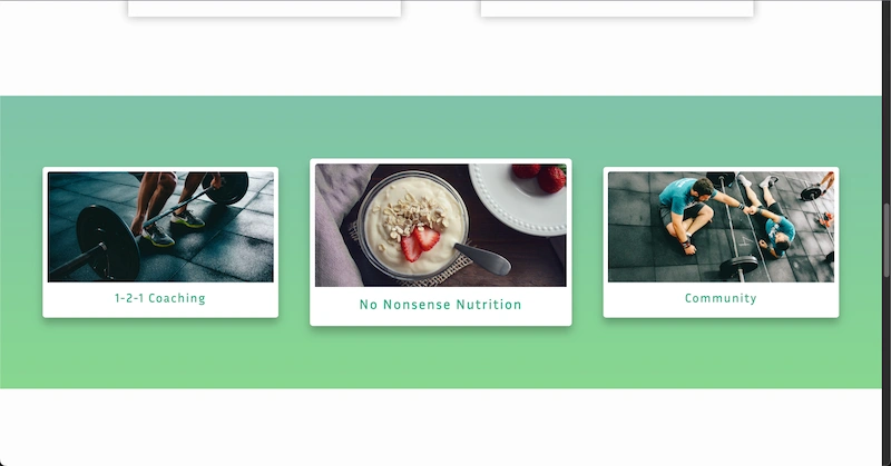 Synergy Fitness Website Screenshot